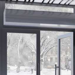 Architectural air curtain.